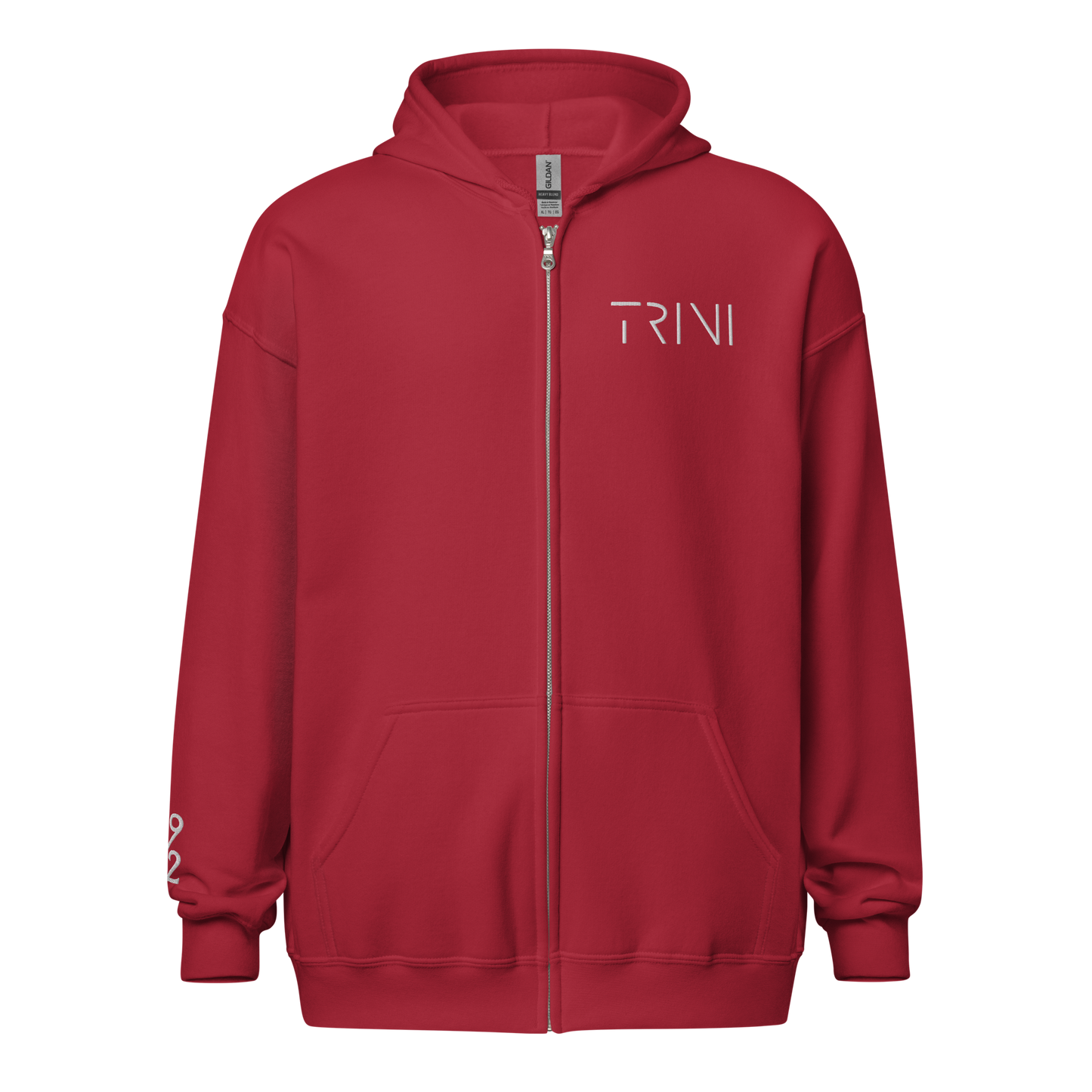 PAC 1962 TRINI CRIMSON RED Unisex heavy blend zip hoodie